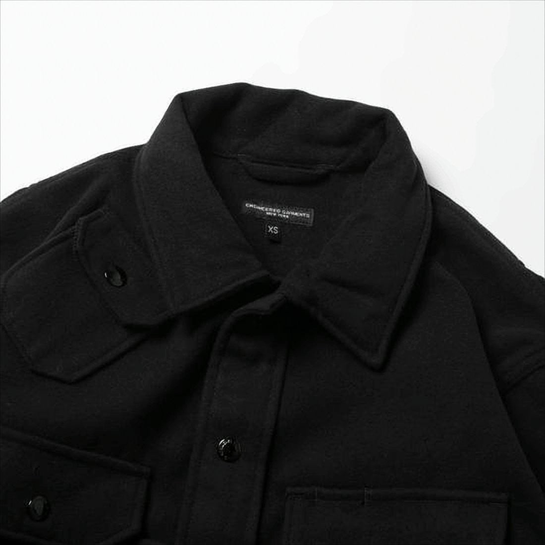 Engineered Garments Structured Black Jacket With Front Pockets