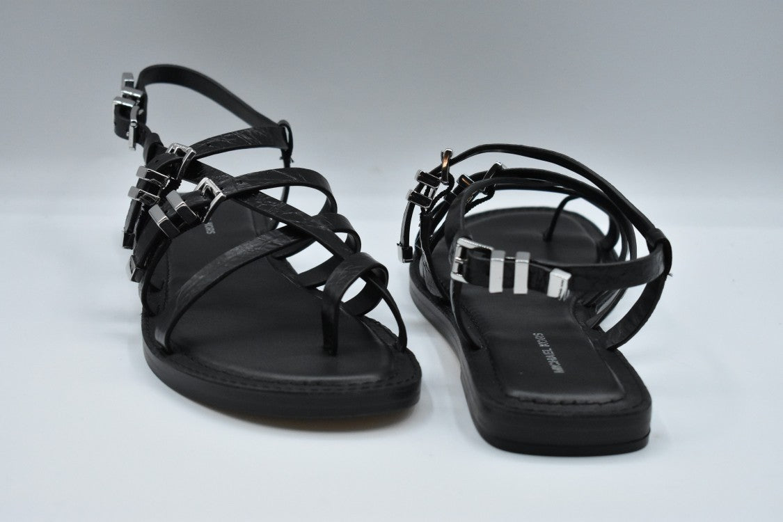 Michael Kors Low Top Black Shoes With Metallic Accents