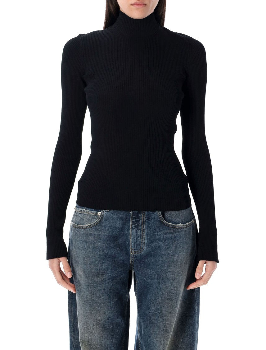 Balenciaga Fitted Ribbed Turtleneck