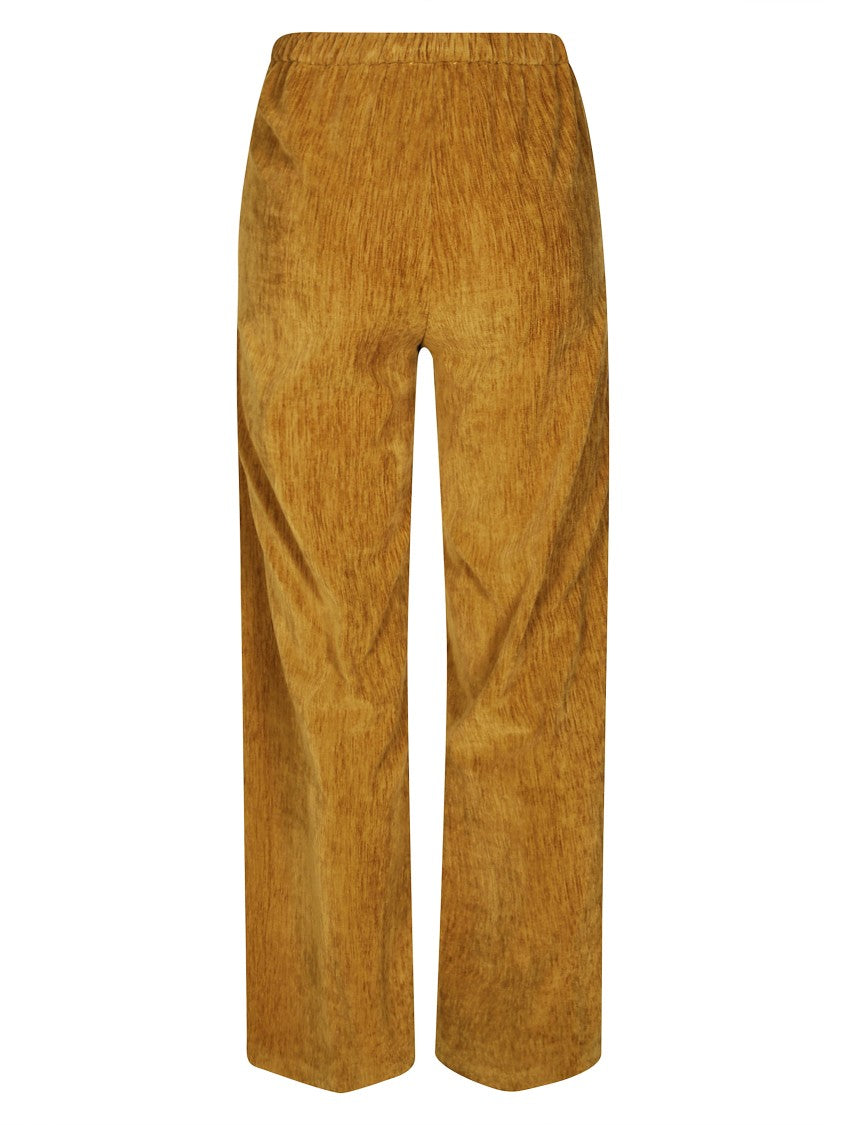 Forte Forte Velvet Flare Trousers With High Waist