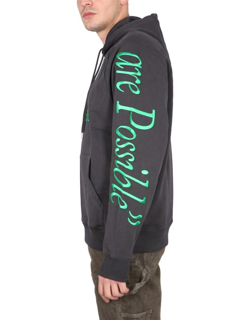 Études Grey Logo Embroidered Sweatshirt