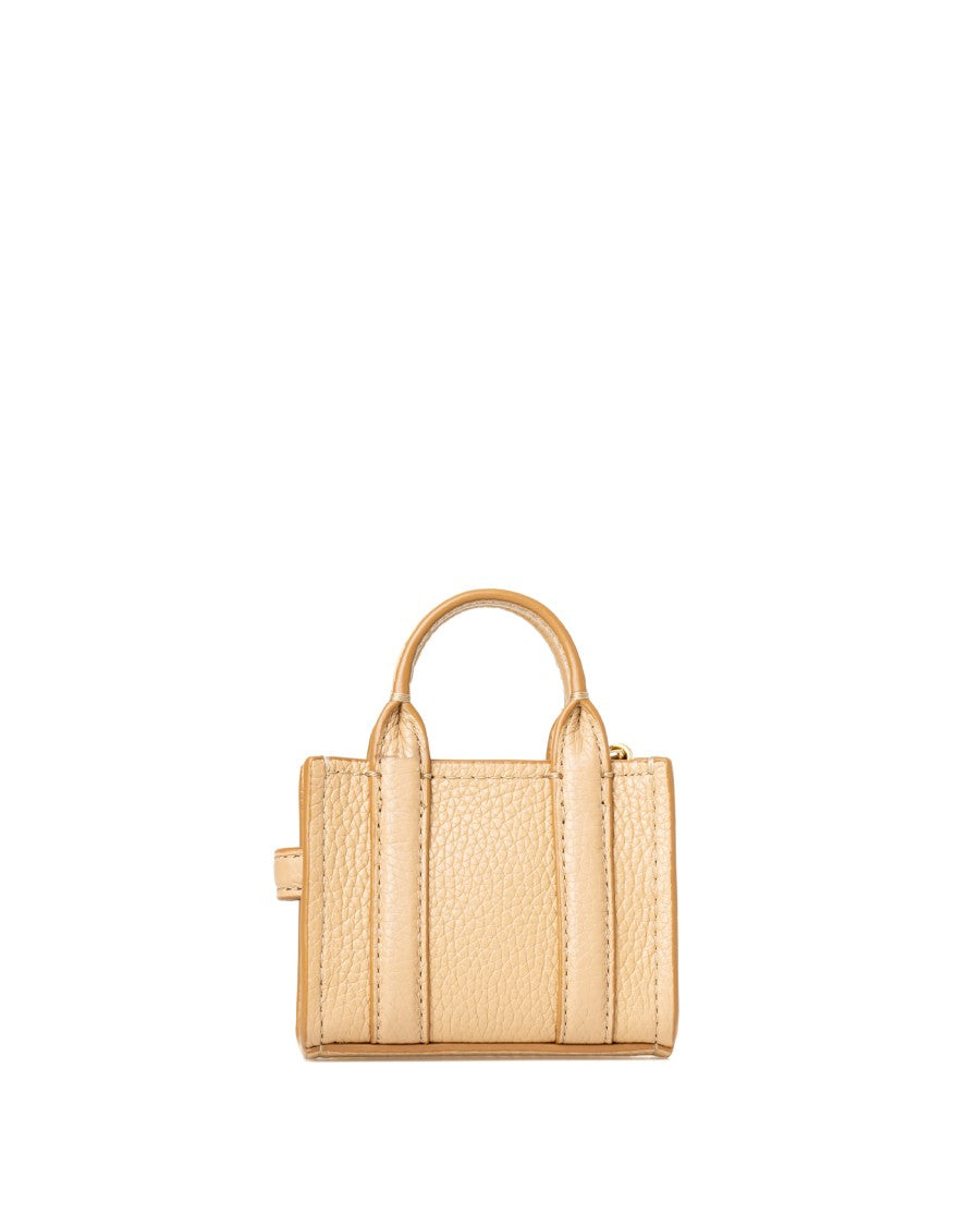 Marc Jacobs Nano Leather Charm With Iconic Branding