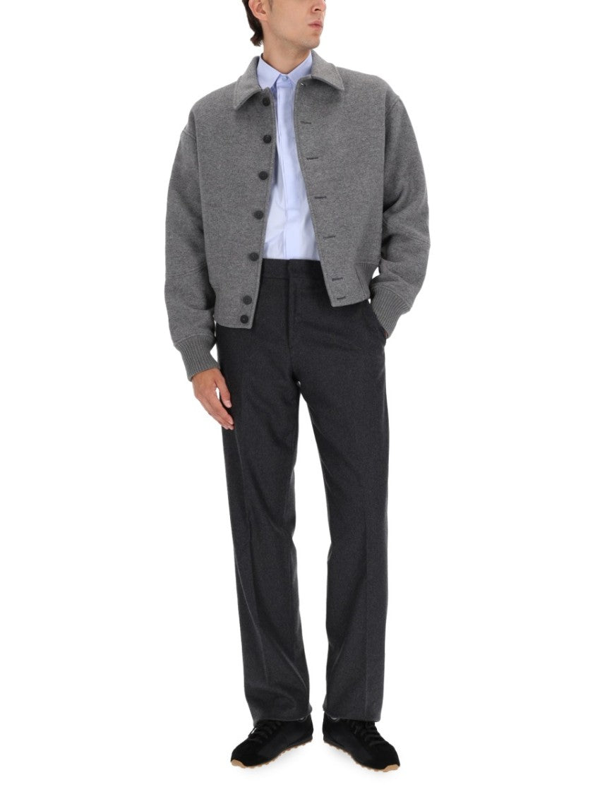 Jacquemus Boxy Cropped Grey Sports Jacket