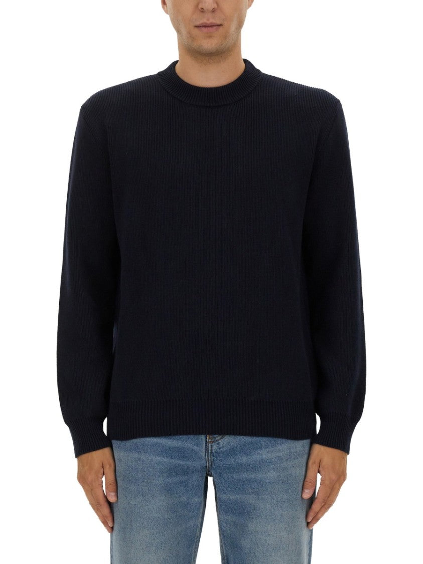 Golden Goose Relaxed-Fit Black Jersey With Bold Logo Accents