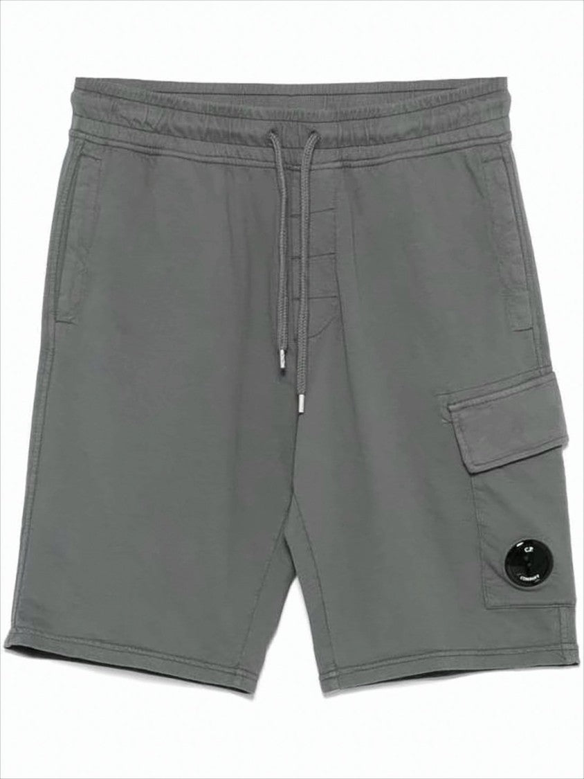 C.P. Company Relaxed Fit Cotton Shorts With Flap Pocket