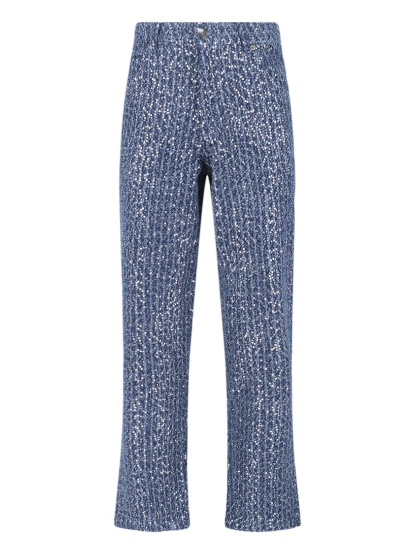 Charles Jeffrey Loverboy Sequin Jeans – Light Blue