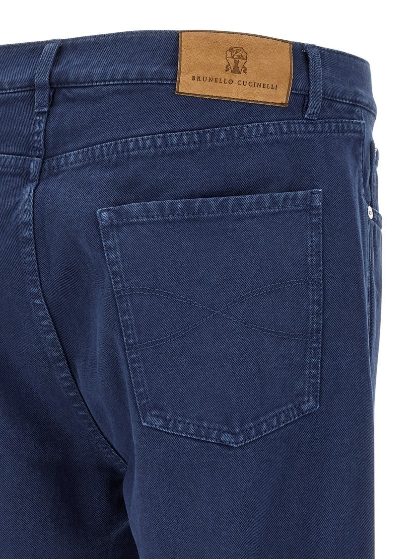 Brunello Cucinelli Garment-Dyed Denim Jeans