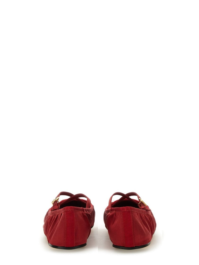 Dolce & Gabbana Satin Ballerina Flats
