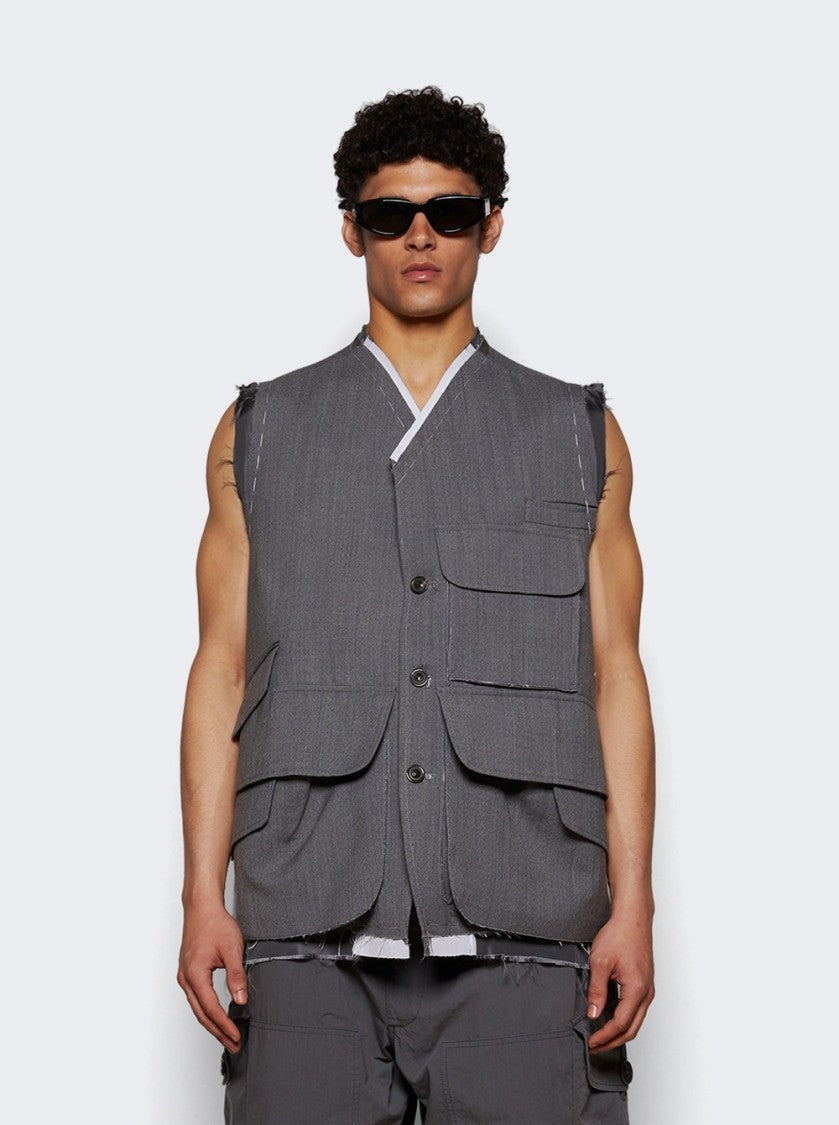 Maison Margiela Gilet Vest - Grey Melange