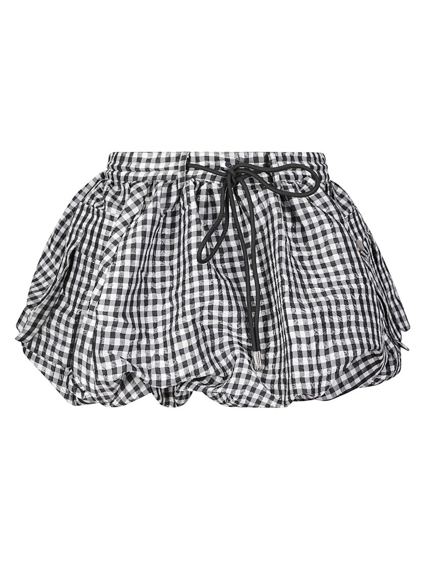 Ganni Crinkled Taffeta Mini Skirt