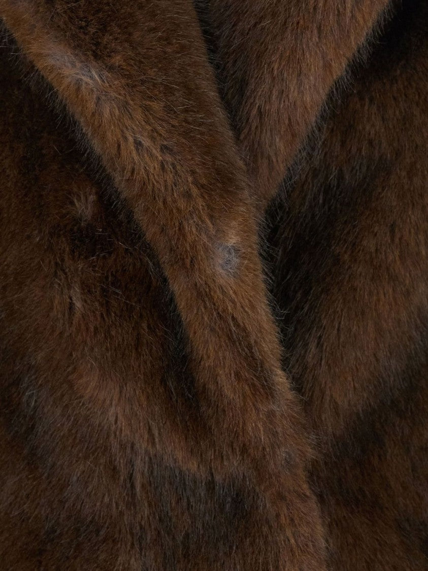 Valentini 1972 Plush Faux Fur Cropped Coat
