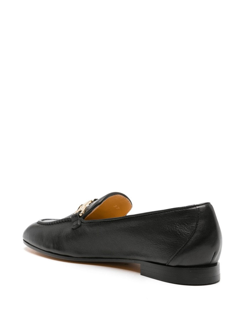 Doucal's Beige Closed-Toe Loafers With Metallic Bit Detail