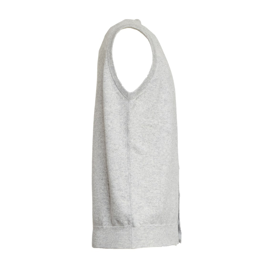 Filippo De Laurentiis Knit Vest With V-Neckline And Ribbed Details