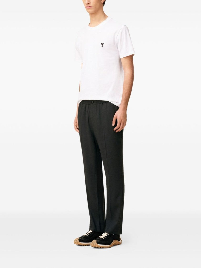 Ami Black Elasticated Trousers