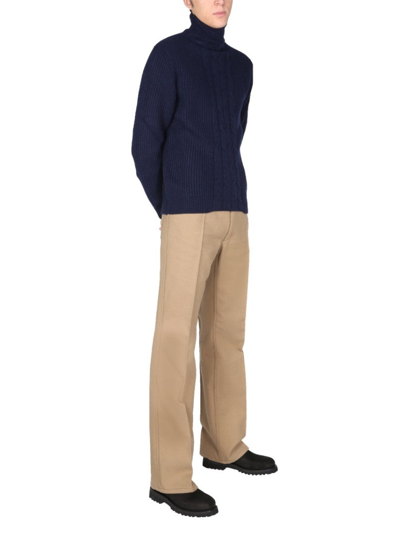 Ballantyne Navy Blue Turtleneck Sweater