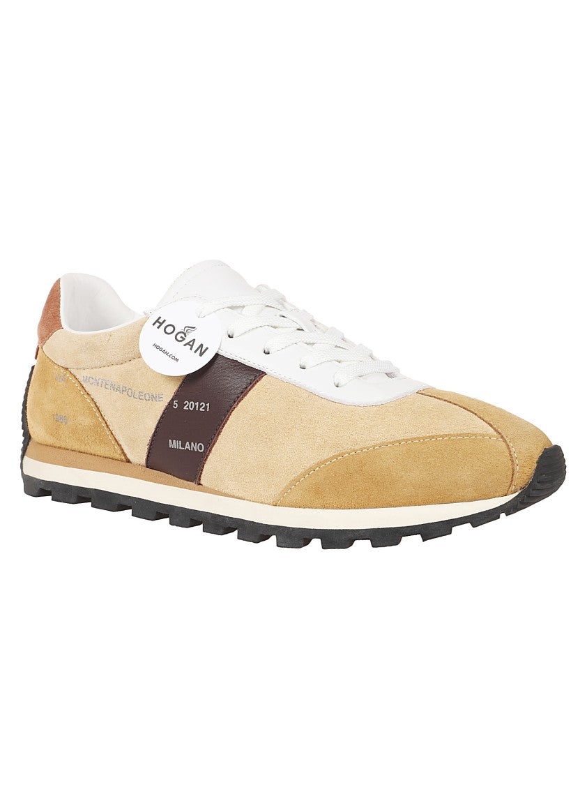 Hogan H671 Leather And Suede Sneakers