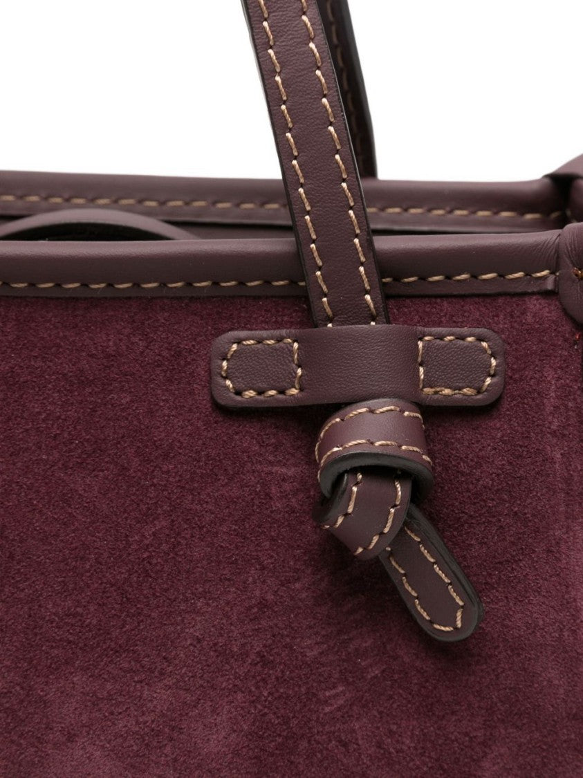 Gianni Chiarini Structured Bordeaux Shopper Bag