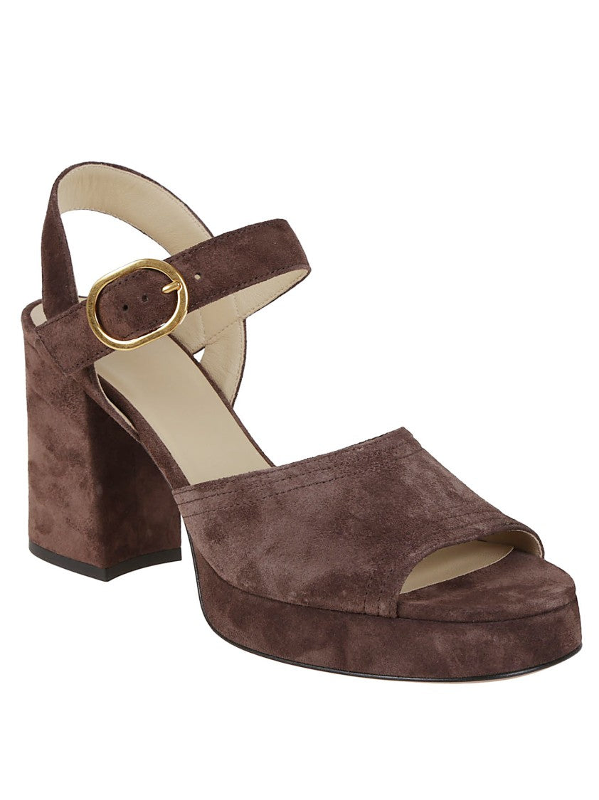 Valentino Garavani Fawcette Sandal In Crust Leather