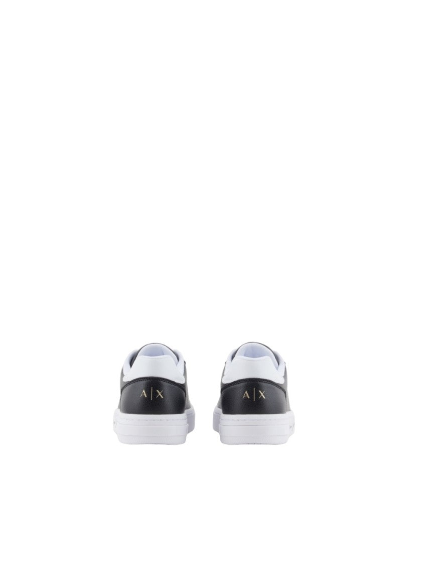 Armani Exchange White Leather Sneakers