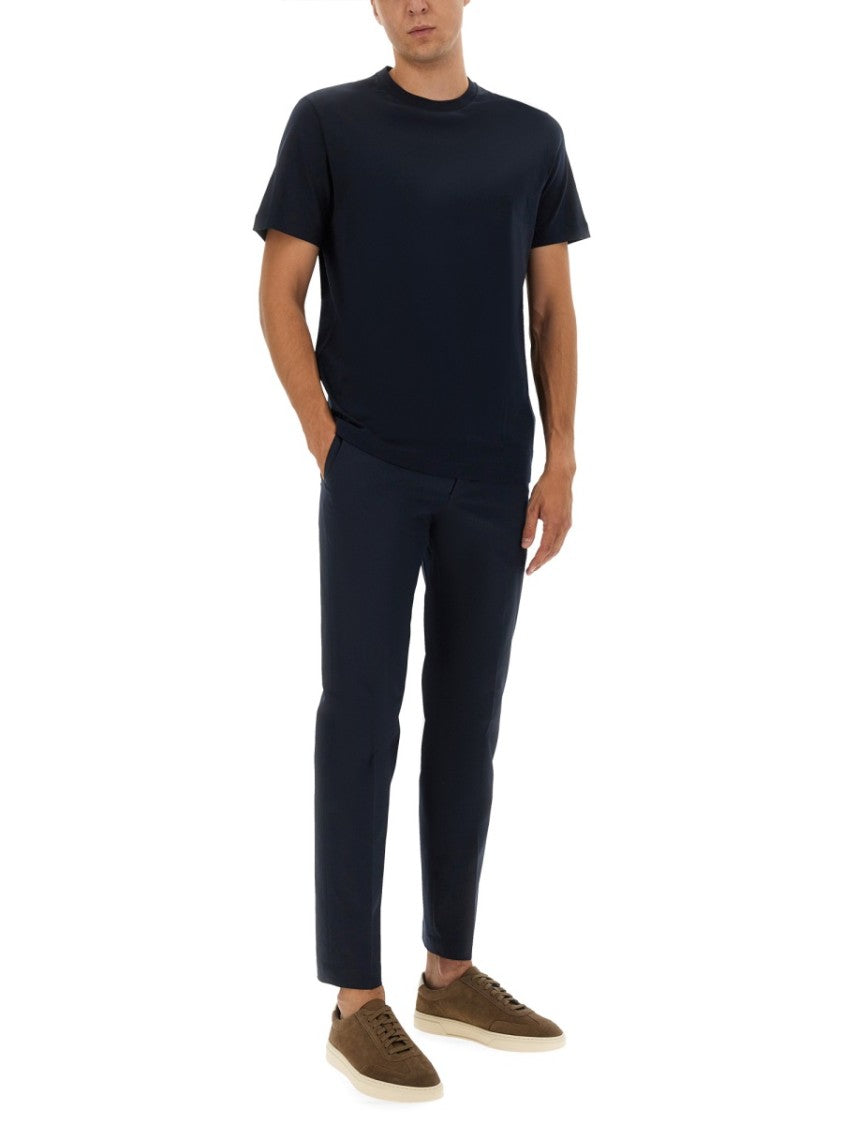 Boss Camel Tailored Blue Slim Fit Pants