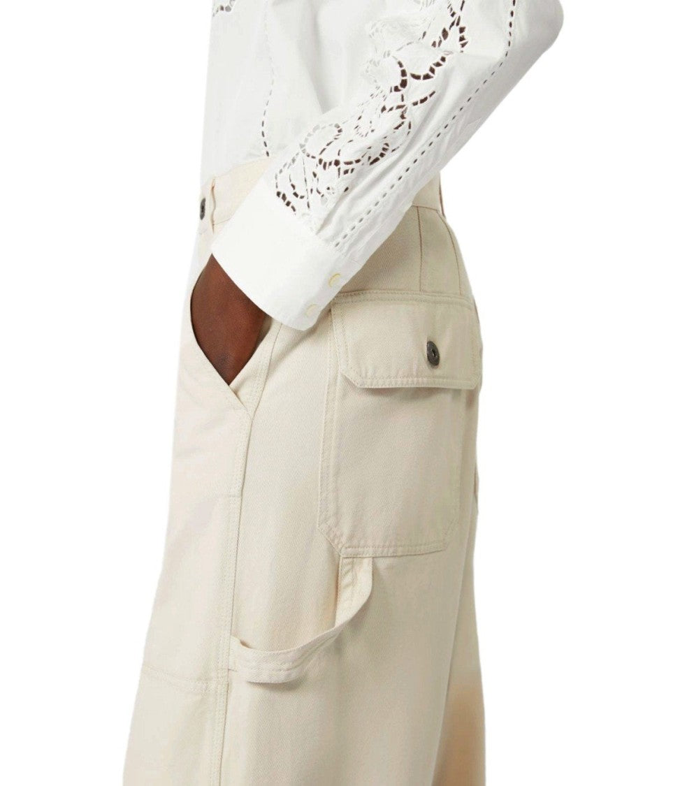 Max Mara Caronte Ivory Trousers