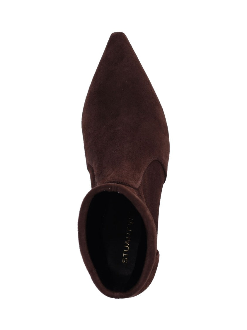 Stuart Weitzman "Naomi 50" Ankle Boots – Black
