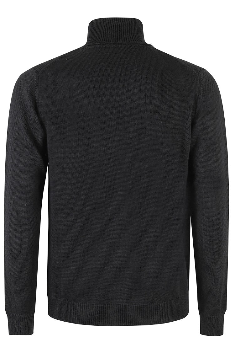 Roberto Collina Timeless Black Turtleneck Sweater