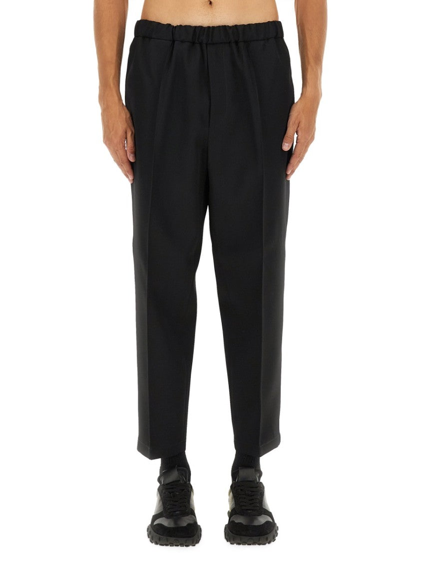 Jil Sander Tapered Pants In Italian Wool