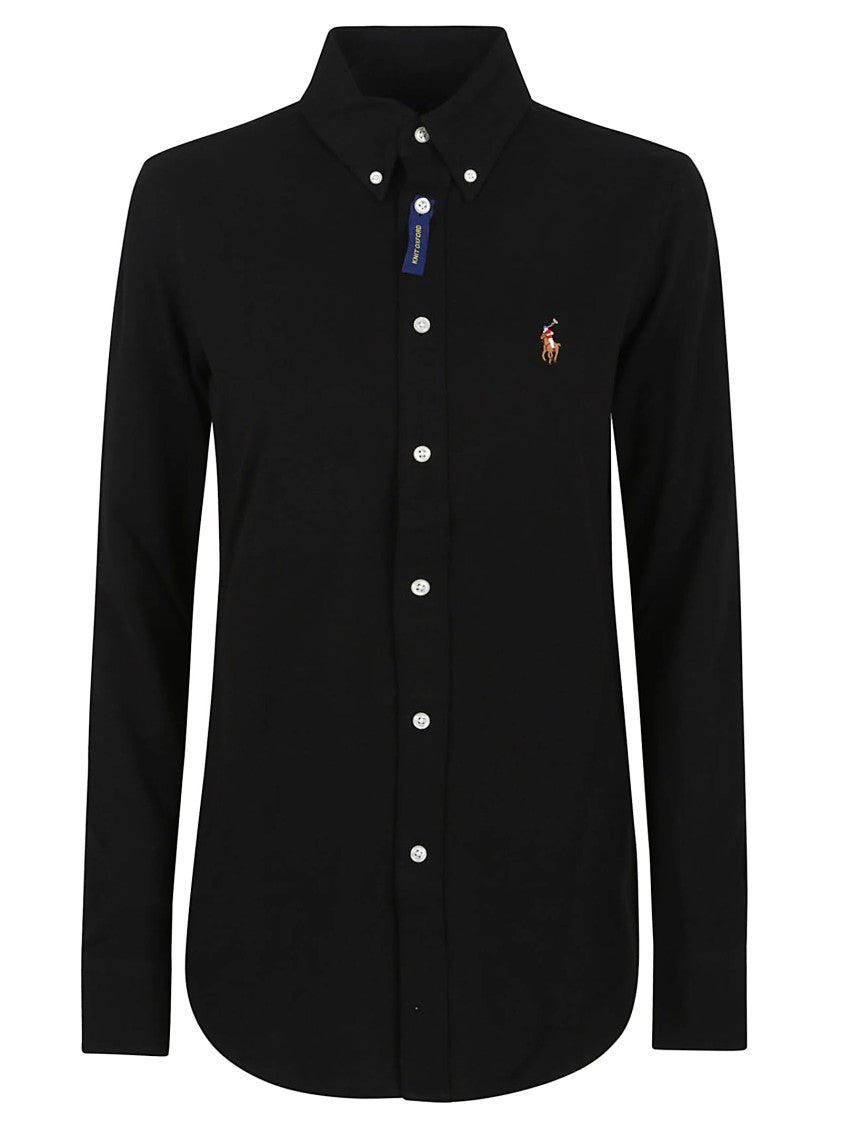 Polo Ralph Lauren Classic Black Button-Down Shirt With Tailored Fit