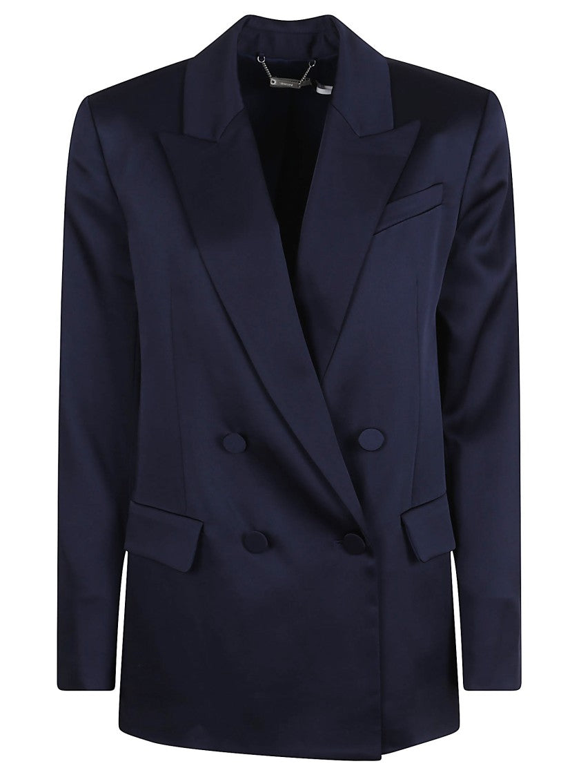 Jonathan Simkhai Double-Breasted Blazer With Sharp Lapels