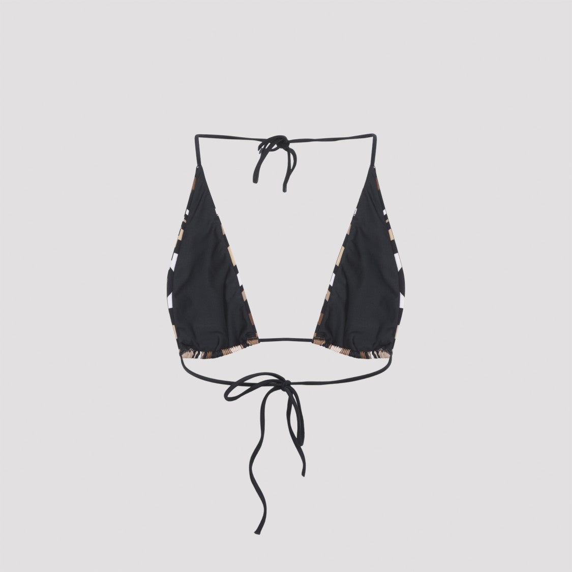 Pucci Abstract Triangle Swim Top With Adjustable Ties