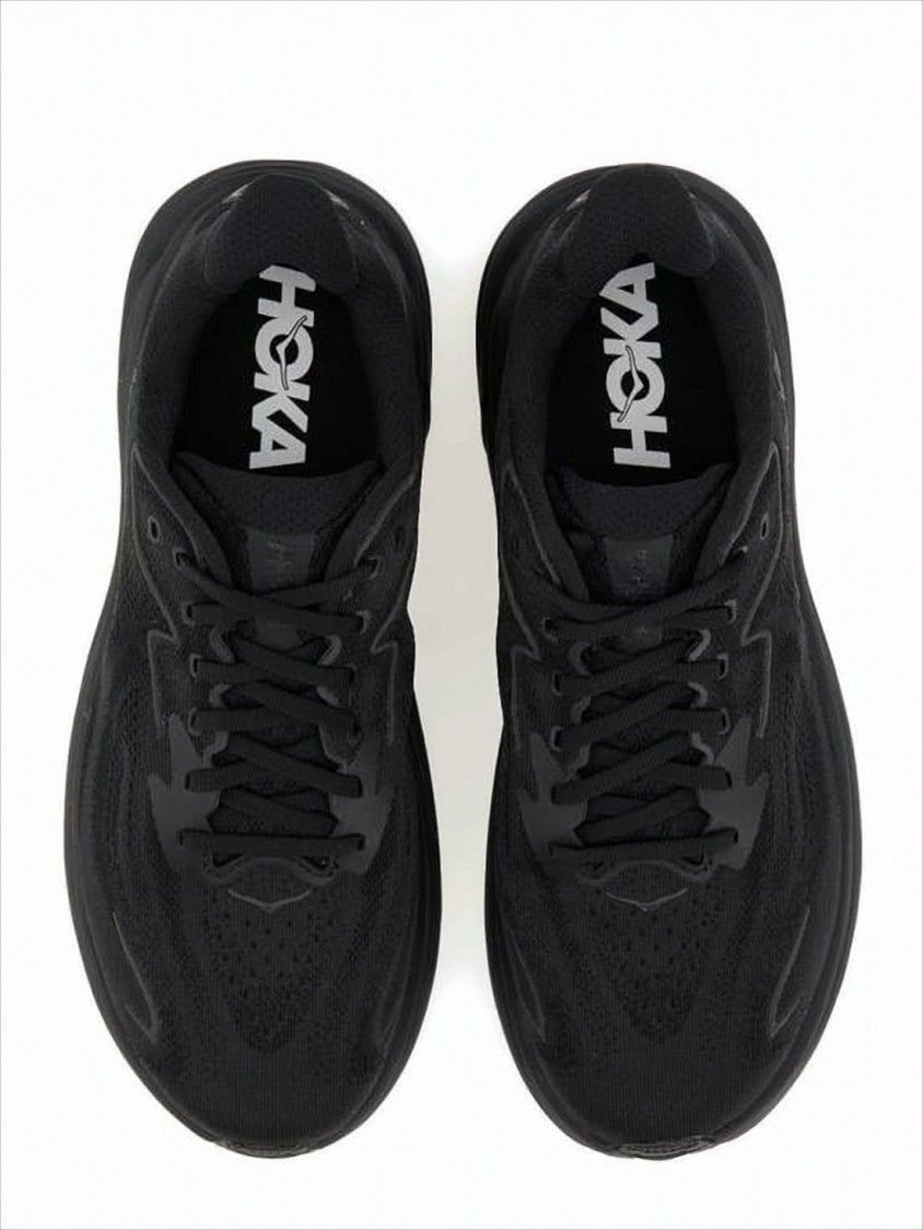 Hoka Breathable Mesh Sneakers With Durable Rubber Sole
