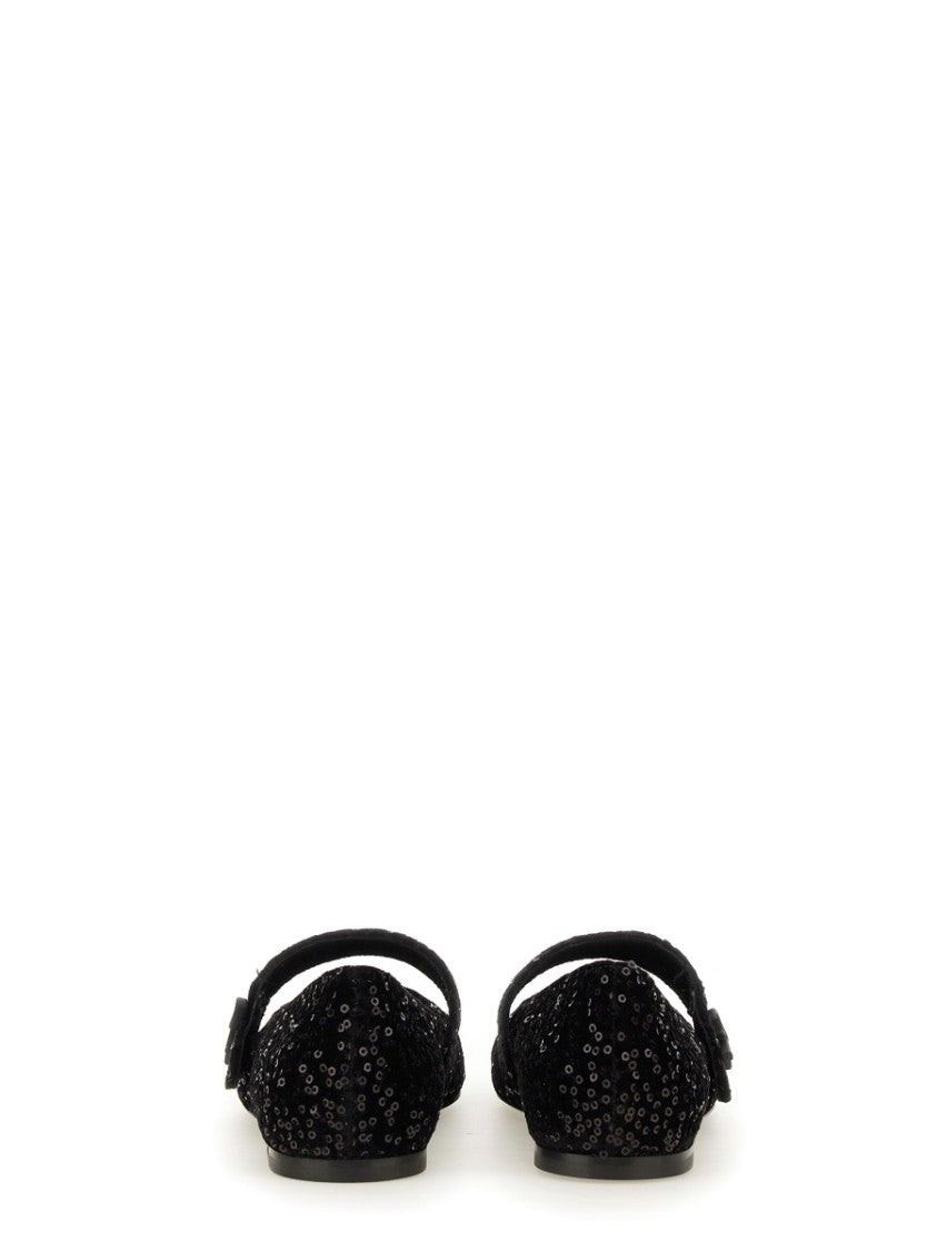 Roberto Festa Ballerina Flats With Rhinestone Detailing