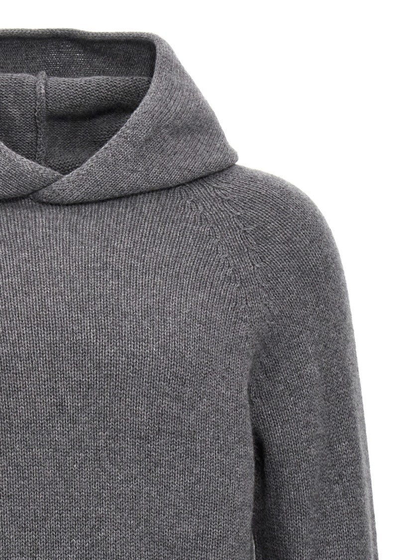 Ma'ry'ya Wool Hooded Sweater