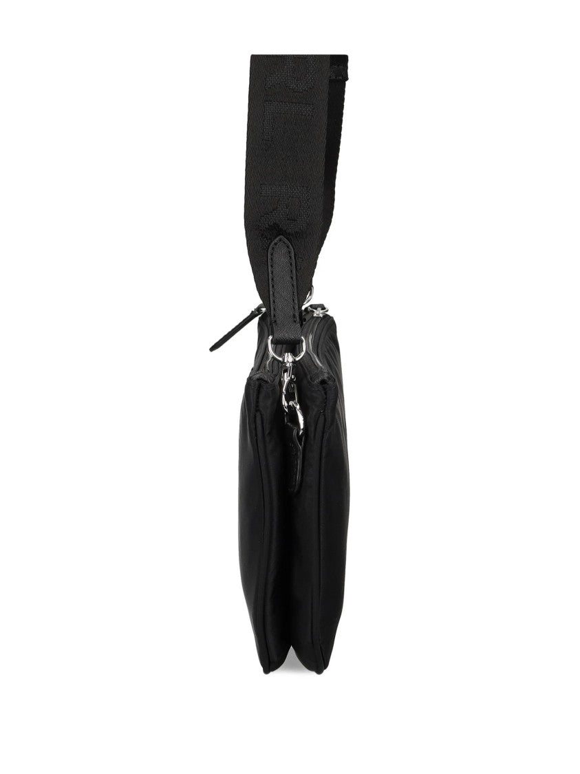 Lauren Ralph Lauren Minimalist Black Nylon Medium Crossbody Bag