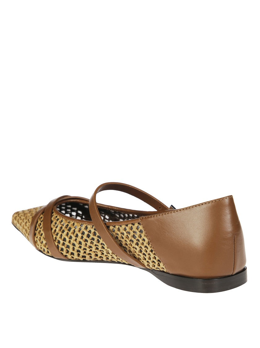 Max Mara Wovenflat Mary Jane Ballerina Rafia