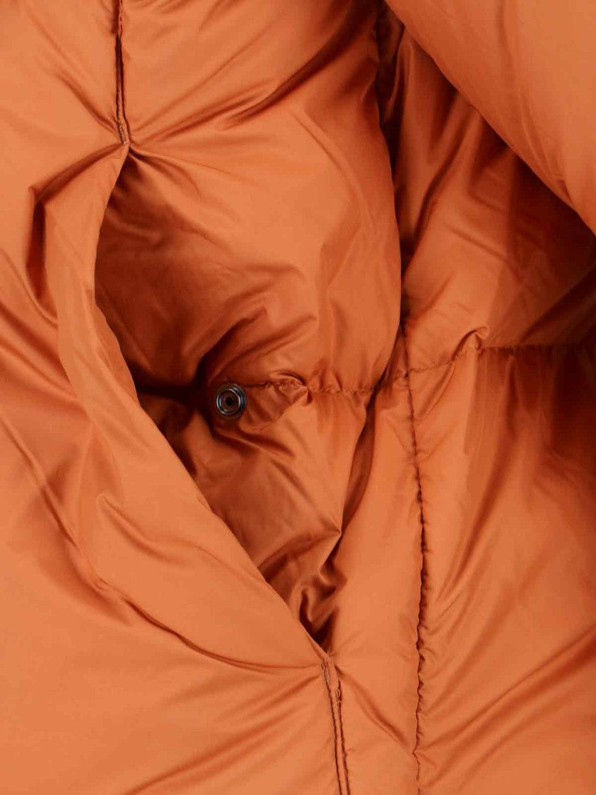 K-Way Vibrant Orange Minimalist Jacket With High Collar