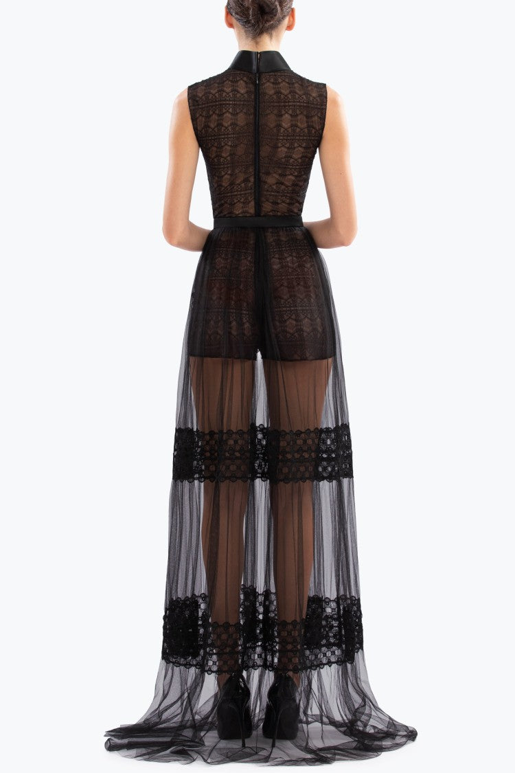 Saiid Kobeisy Lace Long Dress