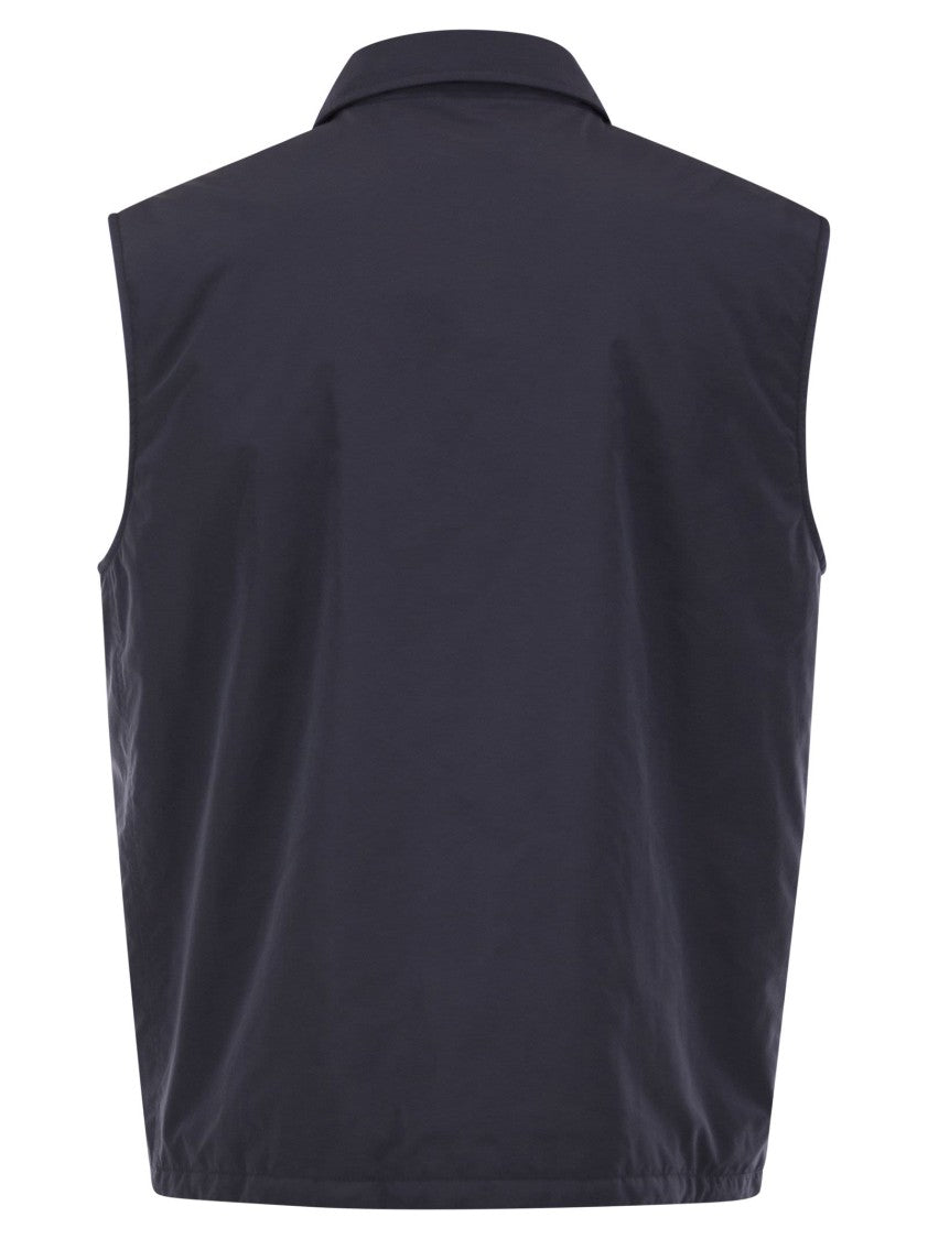Brunello Cucinelli Water-Repellent Microfibre Sleeveless Jacket