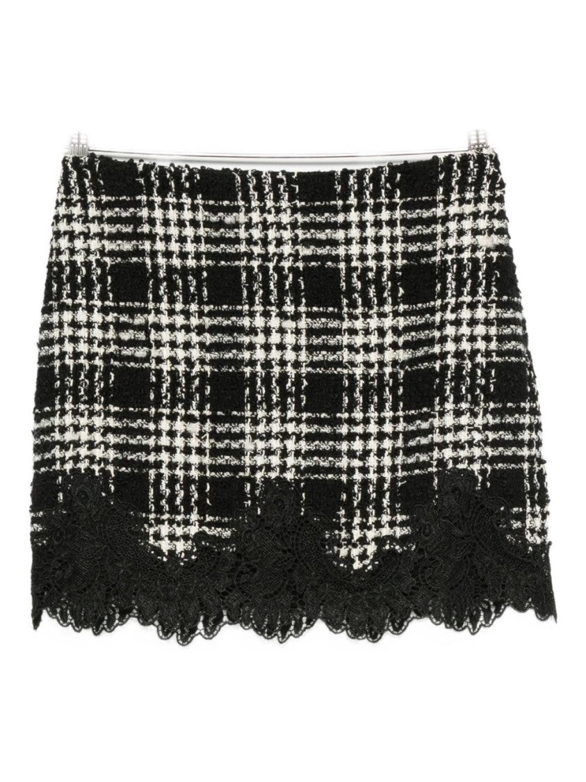 Twin-Set Mini Skirt With Checkered Pattern