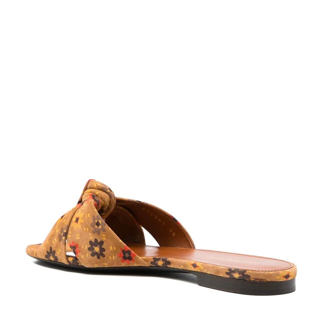 Saint Laurent Saint Laurent Bianca Knotted Suede Slides