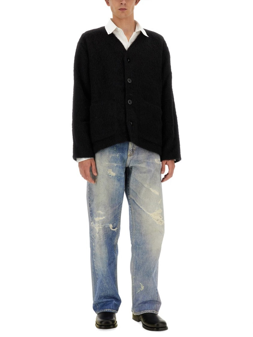 Our Legacy V-Neck Cardigan With Refined Wool Blend