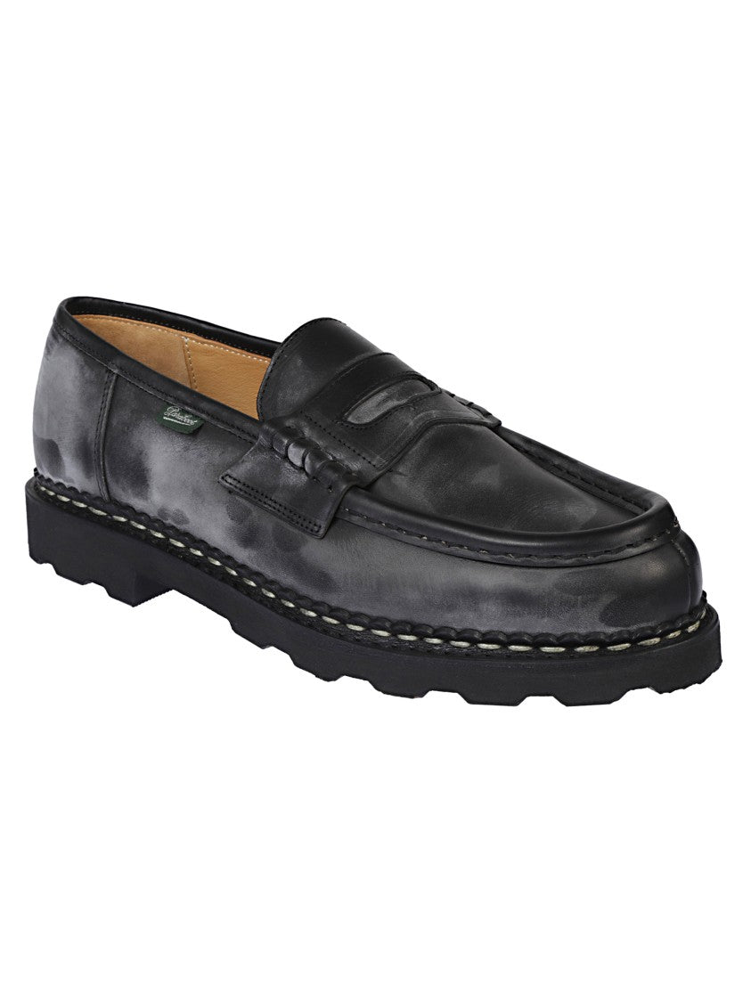 Paraboot Reims Moccasin In Vintage Effect Calfskin