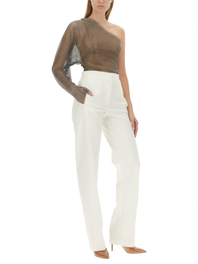 Genny One-Piece Top With Draped Sleeve
