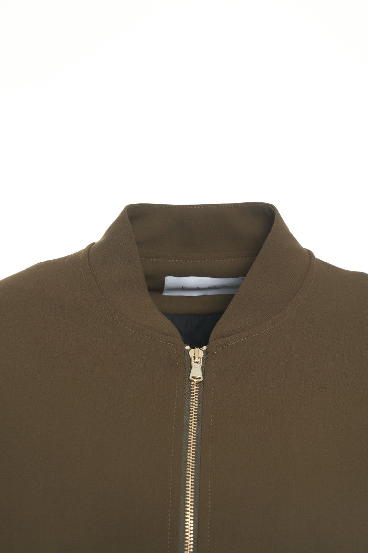 Kaos Boxy Bomber Jacket With Zip Closure