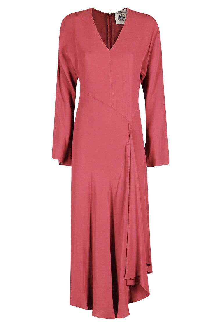 Semi Couture Eleonor Dress With Asymmetric Hemline And Flared Skirt