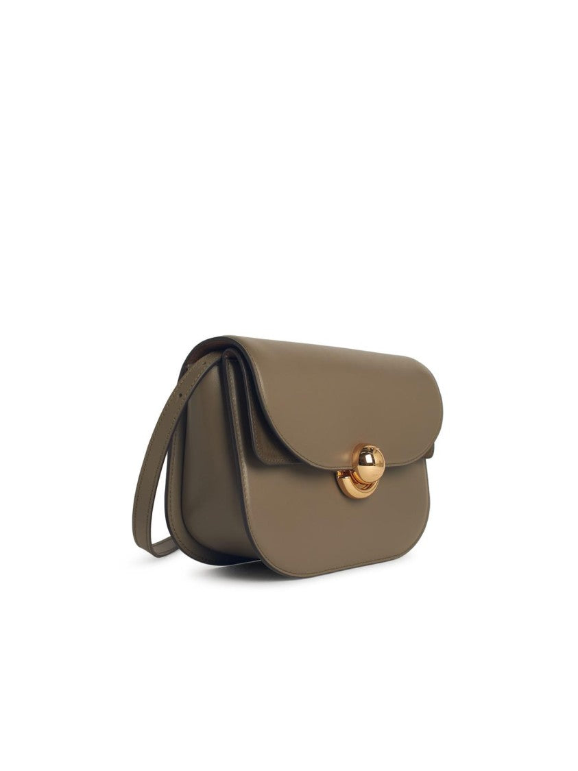 Furla Small 'Sfera' Green Leather Crossbody Bag