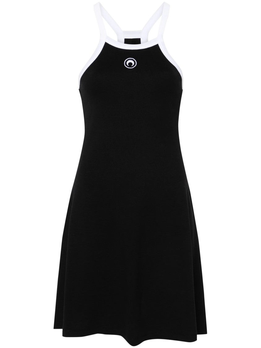 Marine Serre Logo-Embroidered Minidress