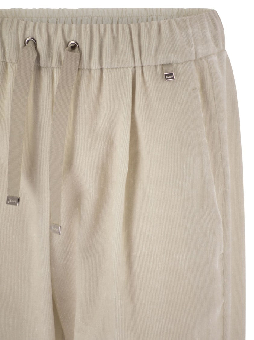 Herno Bright Corduroy Resort Trousers