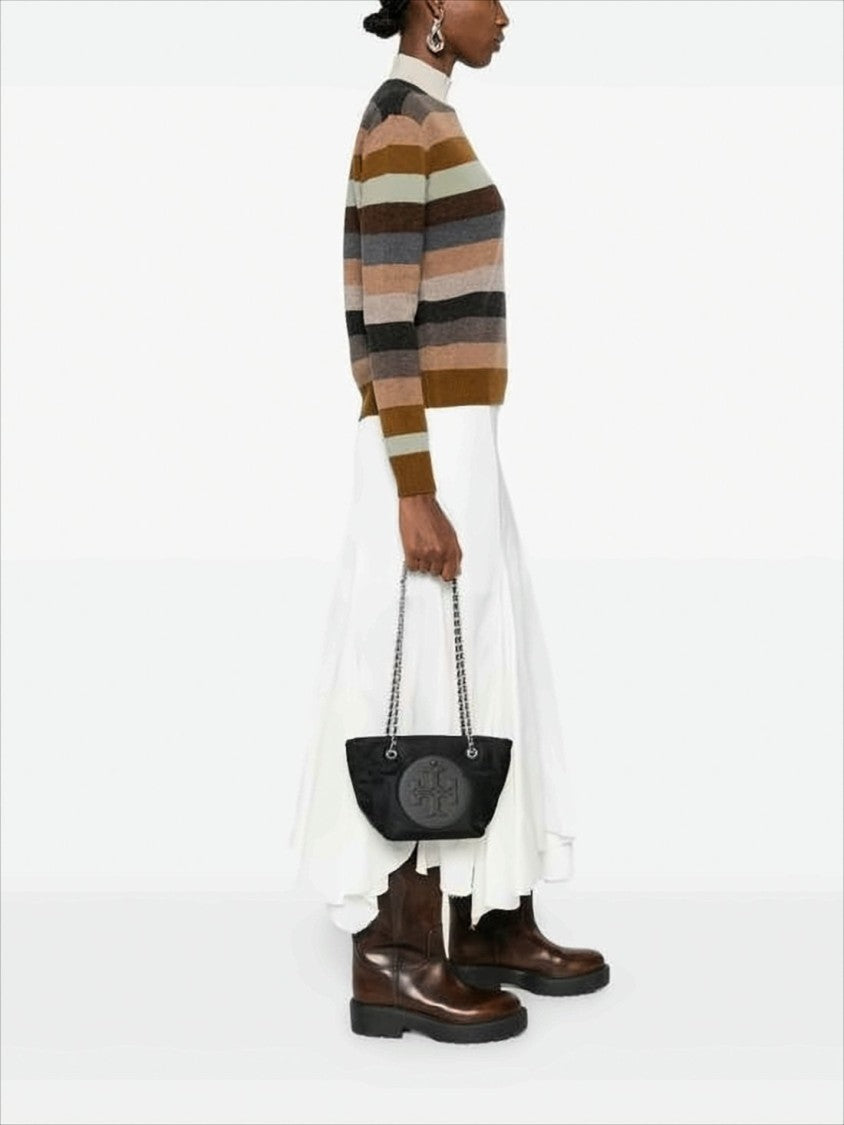 Tory Burch Nylon Tote Bag With Embossed Logo